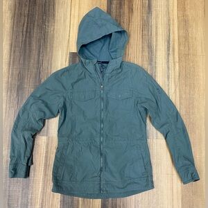 Kuhl Women's Stryka Hooded Jacket XS Olive Green Cinched Waist